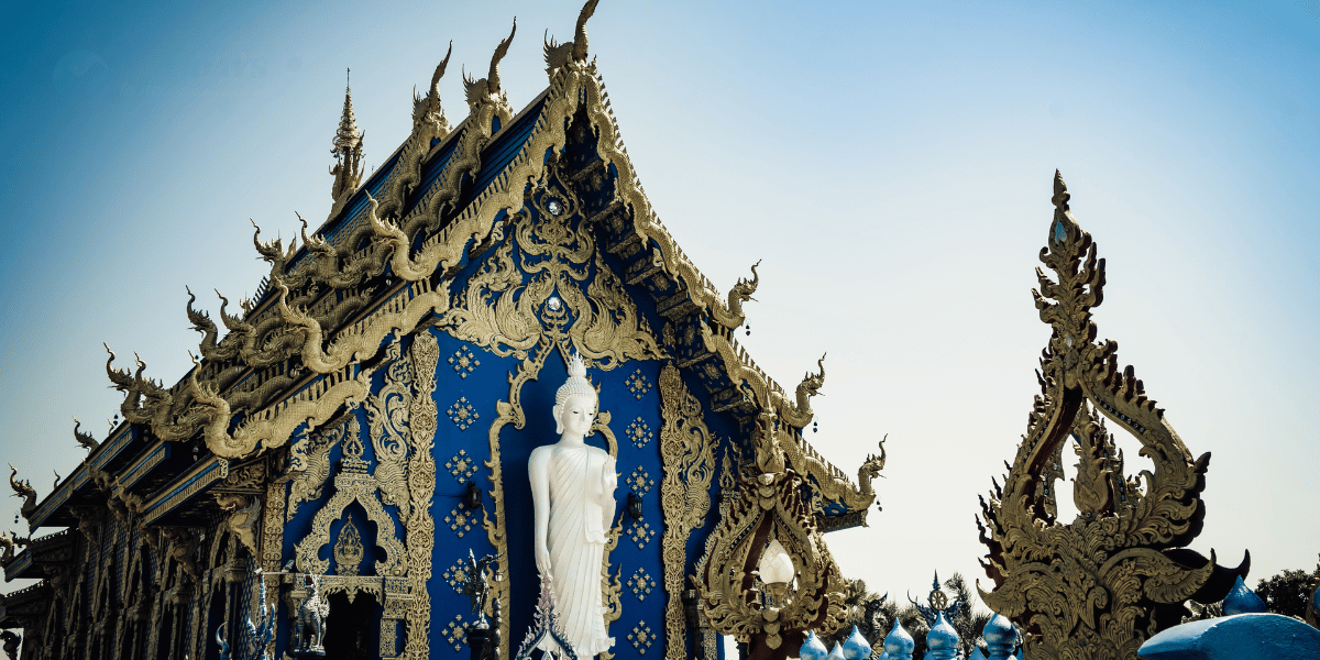 Blue Temple in Chiang Rai Image